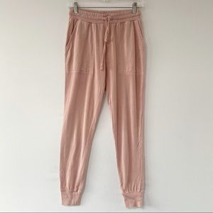 Em & Elle peach Color Drawstring Cotton Joggers S